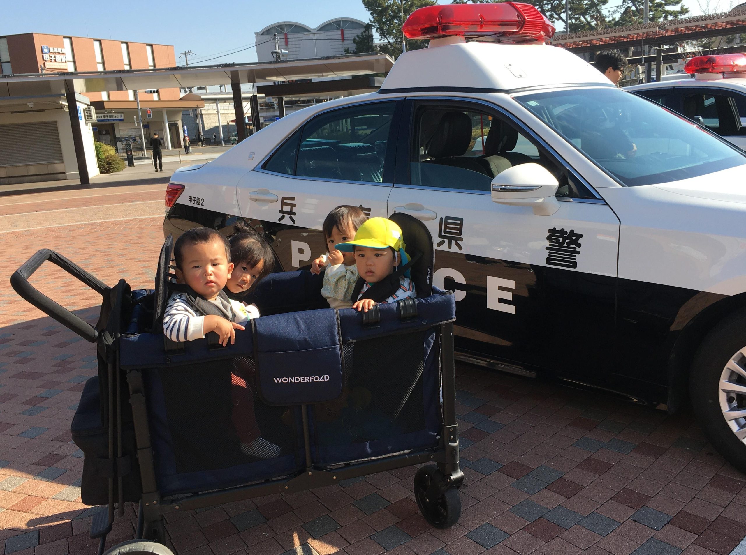 りす・ひよこ組　白バイに乗せてもらったよ🚓